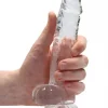 Dildo RealRock Crystal Clear 17 cm Transparente