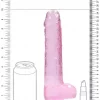 Dildo RealRock Crystal Clear 22 cm Rosa