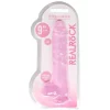 Dildo RealRock Crystal Clear 22 cm Rosa