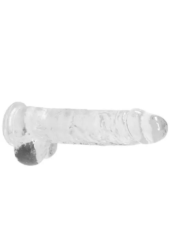 Dildo RealRock Crystal Clear 22 cm Transparente