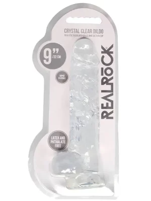 Dildo RealRock Crystal Clear 22 cm Transparente