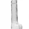 Dildo RealRock Crystal Clear 22 cm Transparente