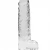 Dildo RealRock Crystal Clear 22 cm Transparente