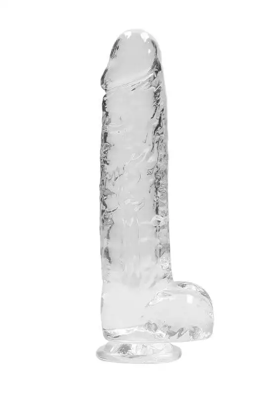 Dildo RealRock Crystal Clear 22 cm Transparente