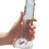 Dildo RealRock Crystal Clear 22 cm Transparente