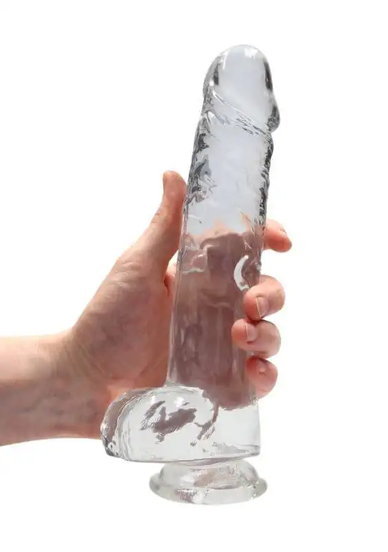 Dildo RealRock Crystal Clear 22 cm Transparente