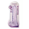 Dildo RealRock Crystal Clear 25,4 cm Roxo
