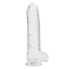 Dildo RealRock Crystal Clear 25,4 cm Transparente