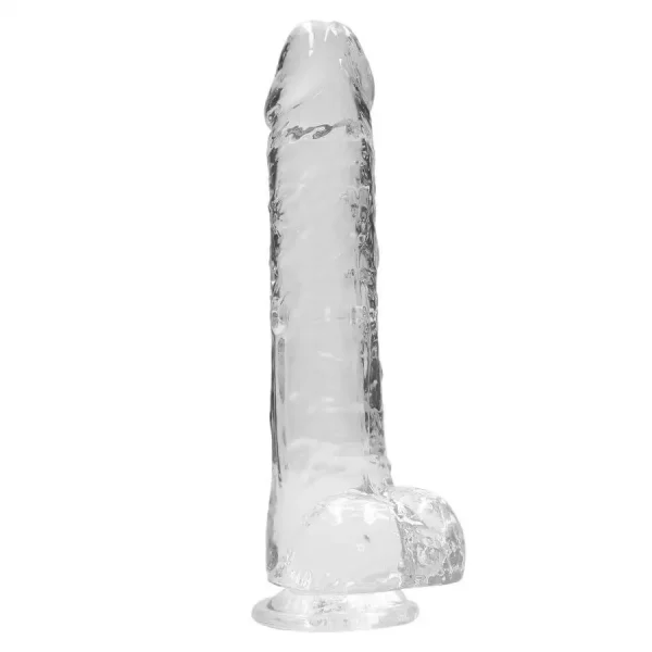 Dildo RealRock Crystal Clear 25,4 cm Transparente