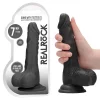 Dildo RealRock Dong With Testicles 18.6 cm Preto