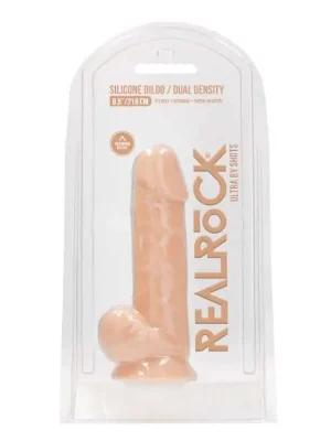 Dildo RealRock Ultra 8.5" com Testículos Natural