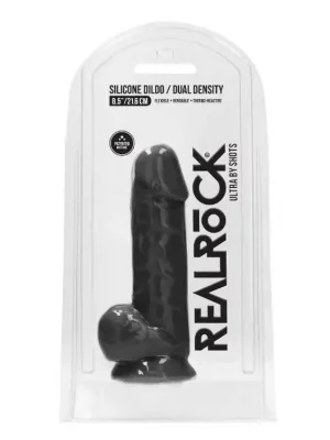 Dildo RealRock Ultra 8.5"  Com Testículos Preto