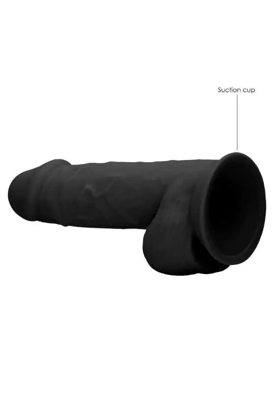 Dildo RealRock Ultra 8.5"  Com Testículos Preto