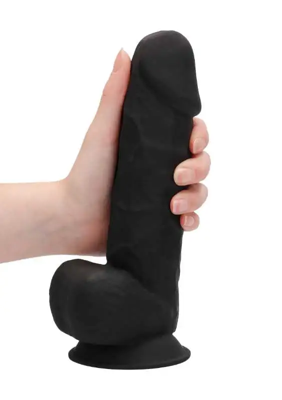 Dildo RealRock Ultra 8.5"  Com Testículos Preto