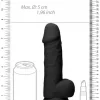 Dildo RealRock Ultra 8.5"  Com Testículos Preto