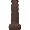 Dildo RealRock Ultra 9" com Testículos Castanho