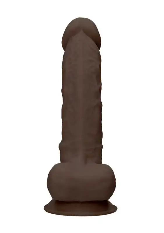 Dildo RealRock Ultra 9" com Testículos Castanho