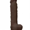 Dildo RealRock Ultra 9" com Testículos Castanho