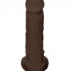 Dildo RealRock Ultra 9" com Testículos Castanho