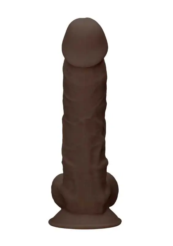 Dildo RealRock Ultra 9" com Testículos Castanho