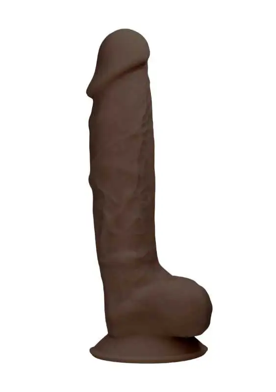 Dildo RealRock Ultra 9" com Testículos Castanho
