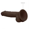 Dildo RealRock Ultra 9" com Testículos Castanho