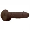 Dildo RealRock Ultra 9" com Testículos Castanho