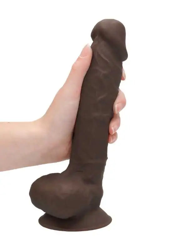 Dildo RealRock Ultra 9" com Testículos Castanho