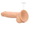 Dildo RealRock Ultra 9" com Testículos Natural