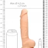 Dildo RealRock Ultra 9" com Testículos Natural