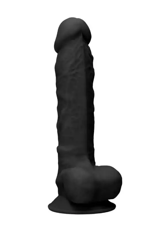 Dildo RealRock Ultra 9" com Testículos Preto