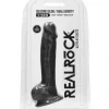 Dildo RealRock Ultra 9" com Testículos Preto