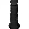 Dildo RealRock Ultra 9" com Testículos Preto