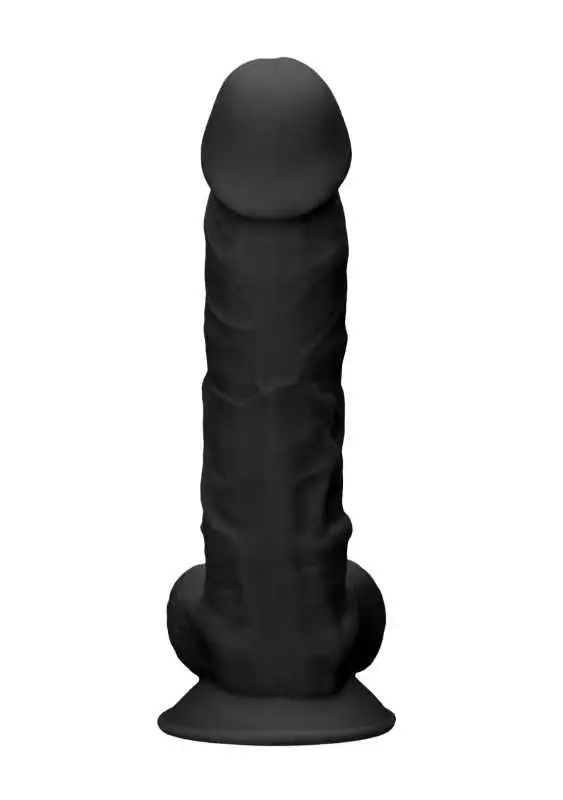 Dildo RealRock Ultra 9" com Testículos Preto