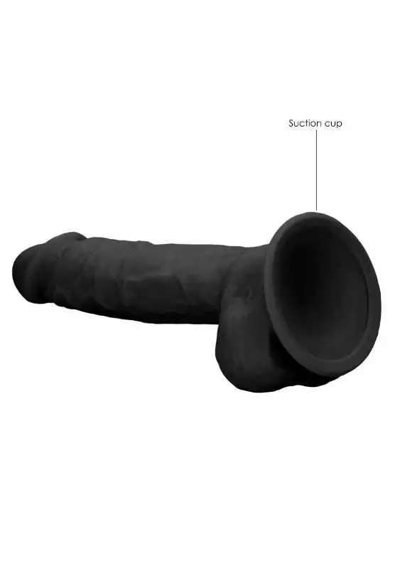 Dildo RealRock Ultra 9" com Testículos Preto