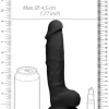 Dildo RealRock Ultra 9" com Testículos Preto