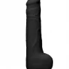 Dildo RealRock Ultra 9.5" com Testículos Preto