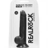 Dildo RealRock Ultra 9.5" com Testículos Preto