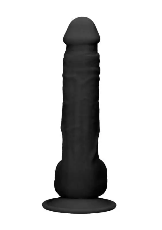Dildo RealRock Ultra 9.5" com Testículos Preto