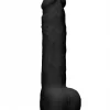 Dildo RealRock Ultra 9.5" com Testículos Preto