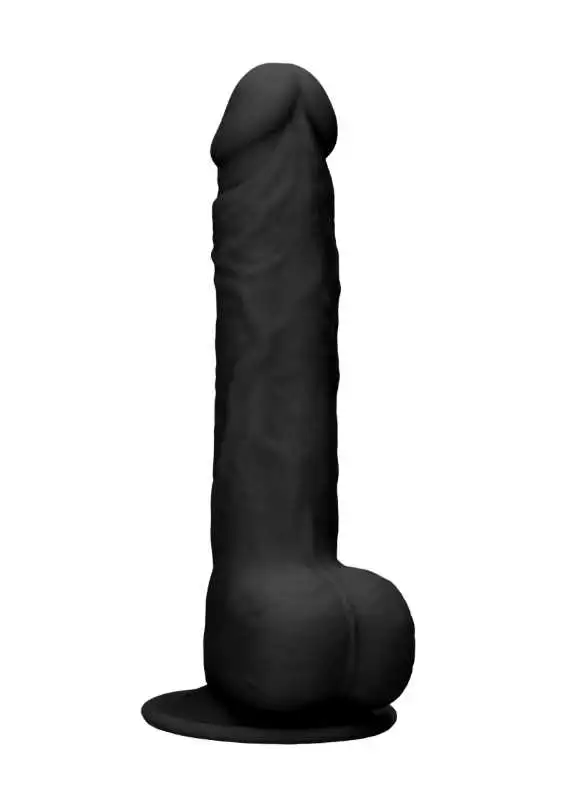 Dildo RealRock Ultra 9.5" com Testículos Preto