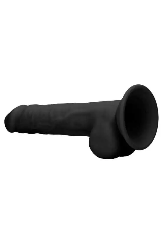Dildo RealRock Ultra 9.5" com Testículos Preto