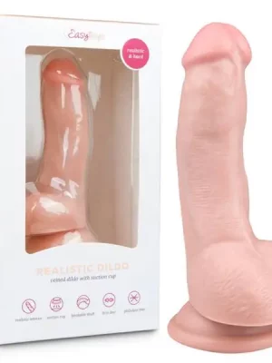 Dildo Realístico EasyToys com Testículos 15cm Natural