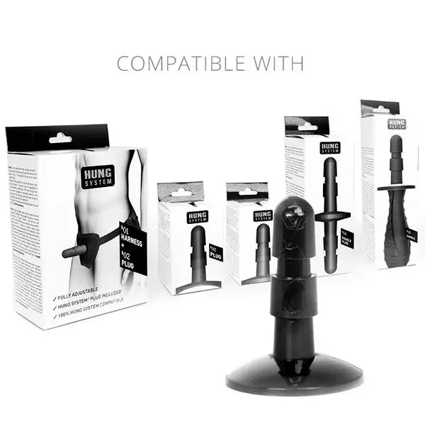 Dildo Rolling XXL Hung System Toys Preto 24x9,7cm