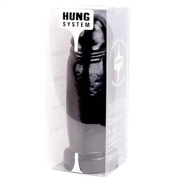 Dildo Schlong XXL Hung System Toys Preto 28x9cm