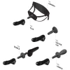 Dildo Schlong XXL Hung System Toys Preto 28x9cm