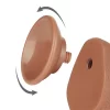 Dildo Sliding Skin Dual Layer Dong 7.5" Castanho