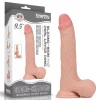 Dildo Sliding Skin Dual Layer Dong 9,5" Natural