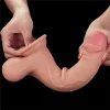 Dildo Sliding Skin Dual Layer Dong 9,5" Natural