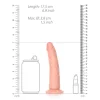 Dildo Slim sem Testículos 6"/15,5 cm Pele Clara